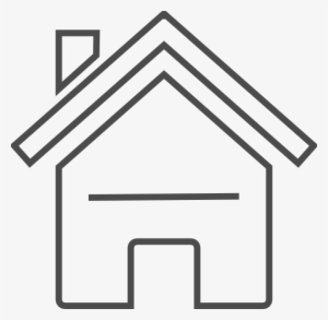 Grey House Clip Art At Clker - Home Outline Vector Png #974805