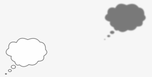 Thinking Bubble Without Shadow Clip Art - Illustration #975092