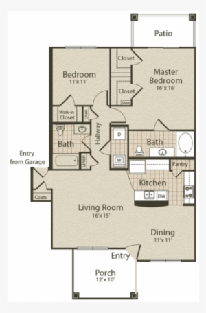 Floor Plansthe Ventnor - Enclave On Golden Triangle Apartments #975237
