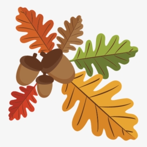Oak Leaves Svg Scrapbook Cut File Cute Clipart Files - Leaves And Acorns Png #975394