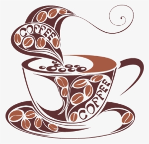 Vinilo Decorativo Taza Cafe Tonos Marron 1647 Png 374 - Tasse De Café Fumante #975869