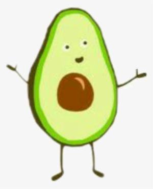 Trumblr Aguacate Sticker Verde - Kawaii Food Food Stickers Transparent Background #976257