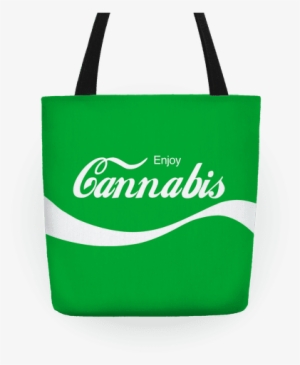Enjoy Cannabis Tote Bag - Enjoy Cannabis Tote Bag: Funny Tote Bag , Marijuana, #977785