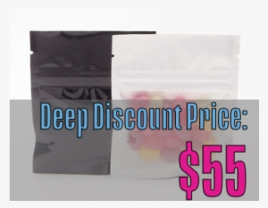 "1 Gram" Clear / Black Flat Pouch - Packaging And Labeling #978123