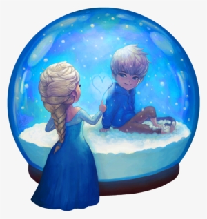 “ Elsa And Jack Frost, Separated By The Snow Globe - Di Elsa E Jack Frost #978532