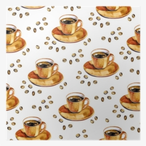 Watercolor Coffee Seamless Pattern - Coffee #978584