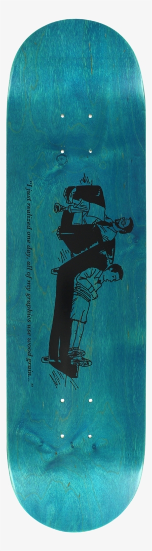 Chocolate Hsu Woodgrain Skateboard Deck - Chocolate Wood Grain Skateboard Deck - Hsu 8.25" #978640