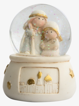 Children's Nativity Snow Globe Mary Holding Baby Jesus - Figurine #978760