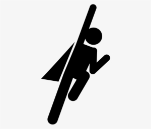 Flying Superhero Silhouette Png - Hero Png #979575