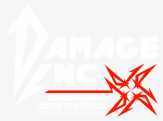 White And Red Logo - Damage Inc Band #9701112