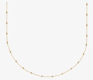 Gold Mini Sphere Chain Necklace - Necklace #9703131