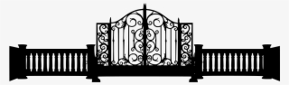 Download Png - Iron Gate Silhouette Png #9704276