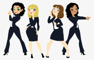 And Here They Are In Their Eye-catching 'cartoon Angels' - Cartoon #9704836