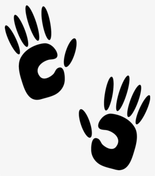 Handprint Rubber Stamp - Illustration #9705491 Handprint Rubber Stamp - Illustration #9705491