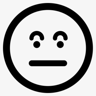 Surprised Emoticon Square Face Comments - Sleep Emoji Black And White #9707972
