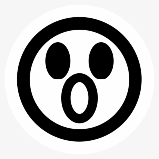 High Contrast Face Surprise - Surprised Png Black And White #9708261
