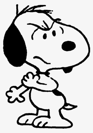 Snoopy Serious By Bradsnoopy97 - Cartoon #9708503