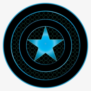 Vector - Black And Blue Shield #9708507