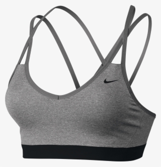 Grey And Black Nike Sports Bra #9709797