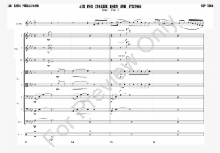Air For English Horn And Strings Thumbnail - Document #9711249