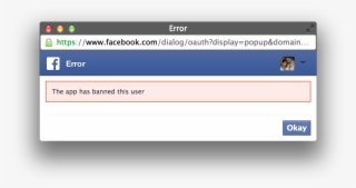 User Banned Message - Facebook #9711421