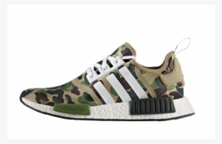 Nmd Bape X Adidas Green Dot Perfect Version [real Boost/premium - Adidas Camouflage Shoes Pakistan #9716389