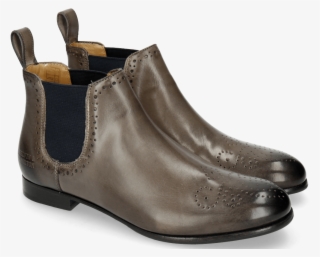 Ankle Boots Sally 16 Stone Elastic Navy - Leather #9717053