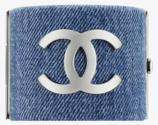 Chanel Logo Denim Cuff - Wallet #9718894