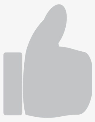 Thumbs Up,icon,like,hand - Like Grey Icon Png #9719438
