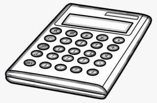 Calculator Clipart Outline - Outline Images Of Calculator #9720343