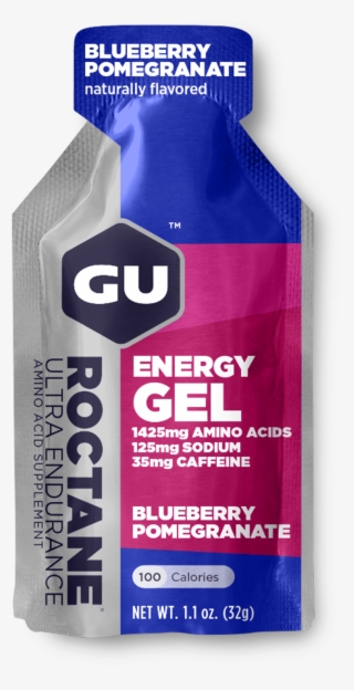 Gu Sports Nutrition 24 Pack Blueberry Pomegranate Gu - Gu Roctane Energy Gel #9720406