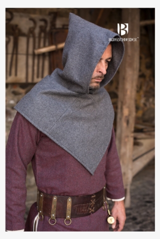 Skjoldehamn Hood Bjorn Ideal For Larp, Sca And Costume - Cape #9720660