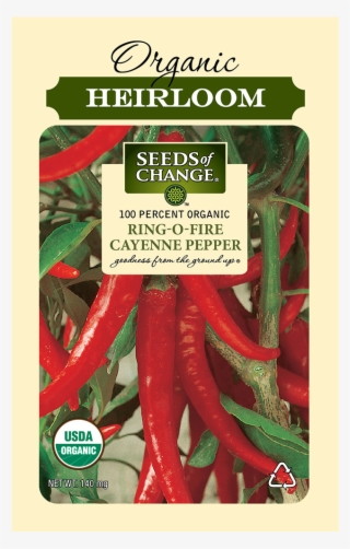 Organic Ring O Fire Cayenne Chile Pepper Seeds - Seeds Of Change #9722573