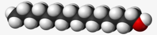 Cetyl Alcohol 3d Vdw - Cetearyl Alcohol Molecular Structure #9722575