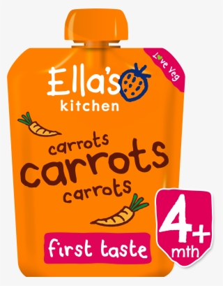 Ek266 Pouch Carrots 70g Ft V=1511258142 - Ella's Kitchen Veg First Tastes Range #9722900