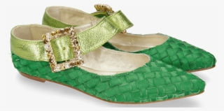 Ballet Pumps Alexa 1 Satin Light Green Cherso Greenery - Sandal #9723275