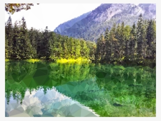 Lake Forest Ca Picture - Low Poly Forest Lake #9724752