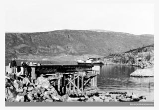 Jernbanebygging Ved Lindset - Monochrome #9725424