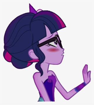 Png Black And White Download Background Removed Blushing - Twilight Sparkle And Timber Spruce #9726244