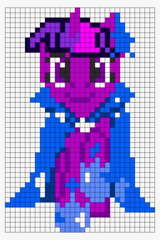 Mlp Gala Front Twilight Sparkle Perler Bead Pattern - Visual Arts #9726434