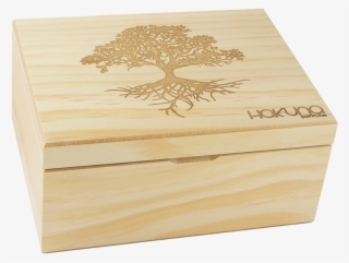 Natural Pine Stash Box Tree Of Life - Box #9726850