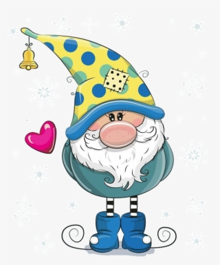 Xmas Sticker - Cartoon Gnome #9727276