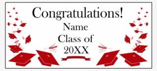 Click For Larger Picture Of Personalized Red Mortarboard - Illustration #9729397