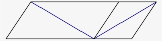 In This Illusion, One Of The Blue Lines Appears To - Paralelogramo De Sander #9729529