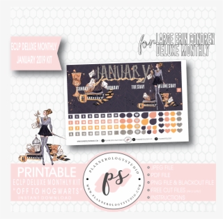 Off To Hogwarts January 2019 Monthly View Kit Digital - January #9729906