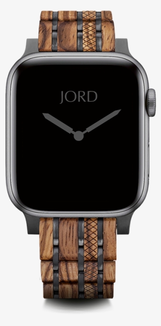Zebrawood And Metal Apple Watch Band - Iphone Watch Strap #9730489