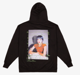 Black Back Printed Hoodie Black Orange Embroidered - Hoodie Prints #9731270