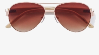 Bamboo Aviator Sunglasses - Plastic #9731444