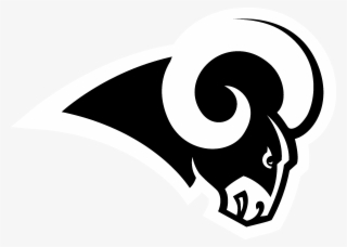 Louis Rams Logo Black And White - Los Angeles Rams Logo #9732612