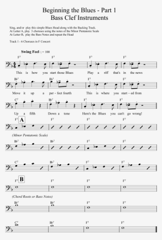 To Print The Notation For Part 1 Bass Clef - Sheet Music #9733122